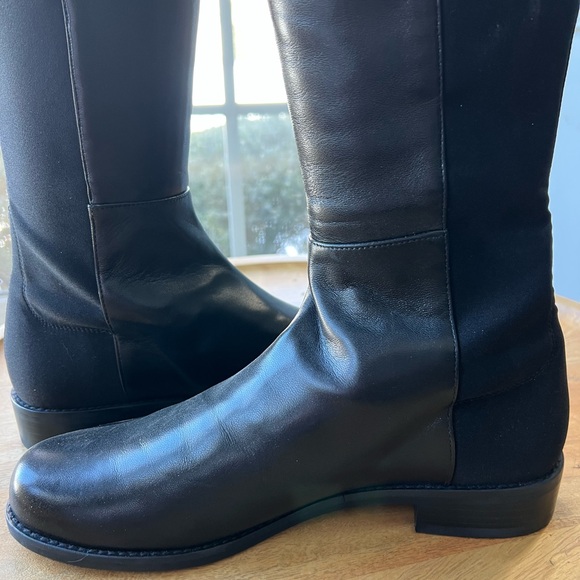 *New Stuart Weitzman the 5050 Boot / Black Leather Black Over-the-Knee Sz 8.5 - Picture 14 of 16